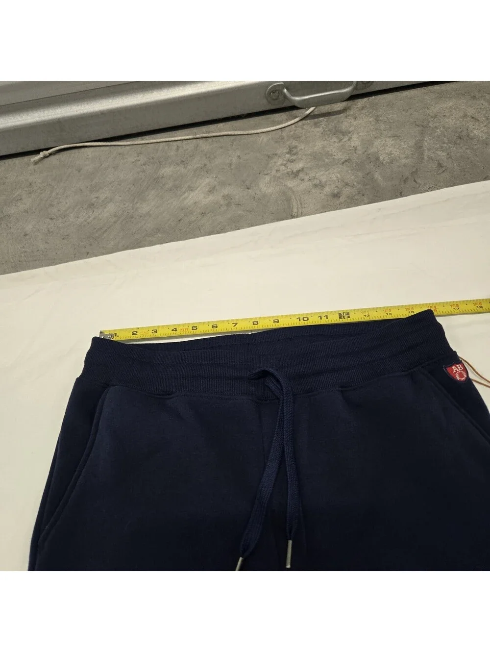 NWT Mens MEDIUM Arthur Beale AB Navy Jogger Sweatpants Fleece Pockets Adjustable
